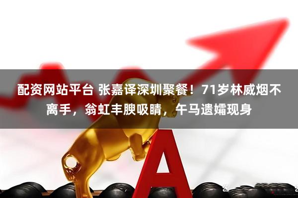 配资网站平台 张嘉译深圳聚餐！71岁林威烟不离手，翁虹丰腴吸睛，午马遗孀现身